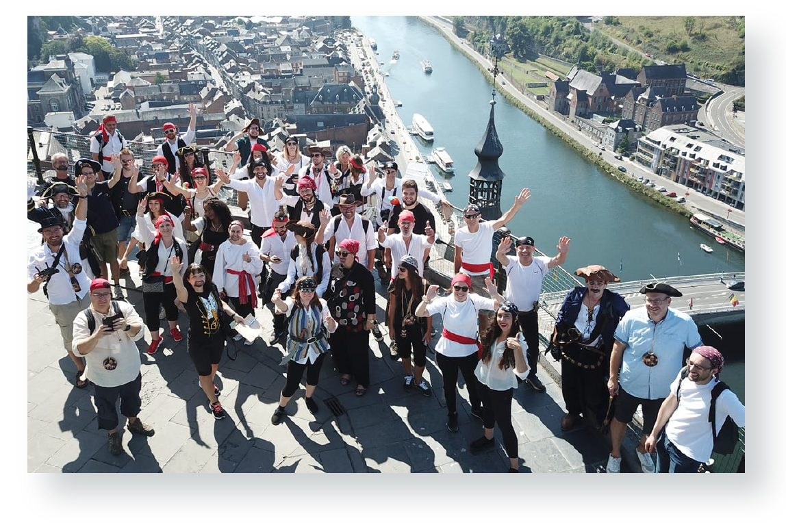 Team building 2019 de OncoDNA en Dinant, Bélgica